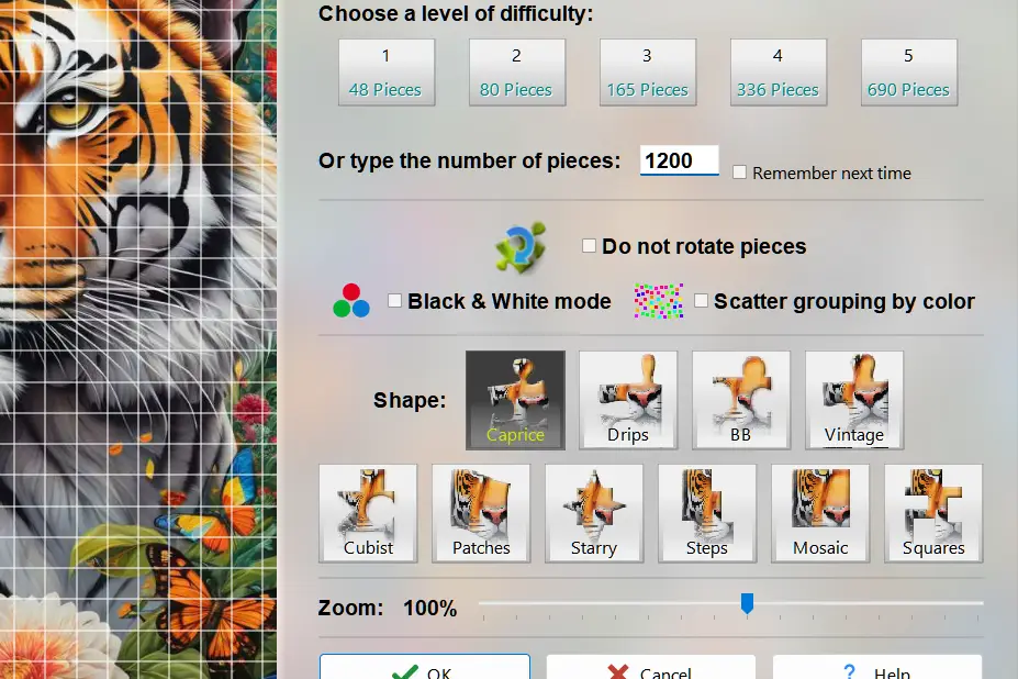 Adjustable Difficulty feature screenshot